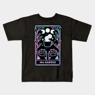 The Coffee Cat Tarot // Black Rainbow | Nikury Kids T-Shirt